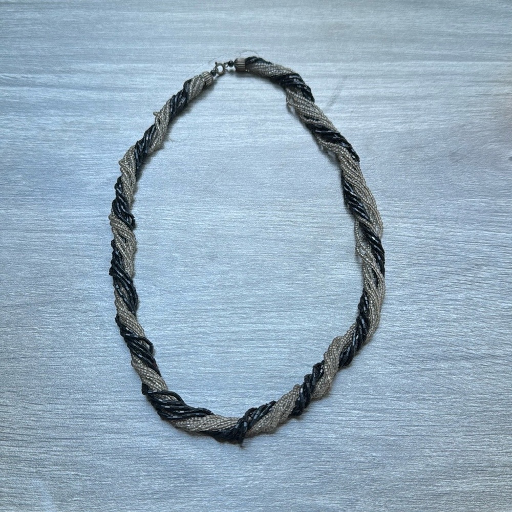 Vintage Seed Pearl and Bead Multi-Strand Necklace